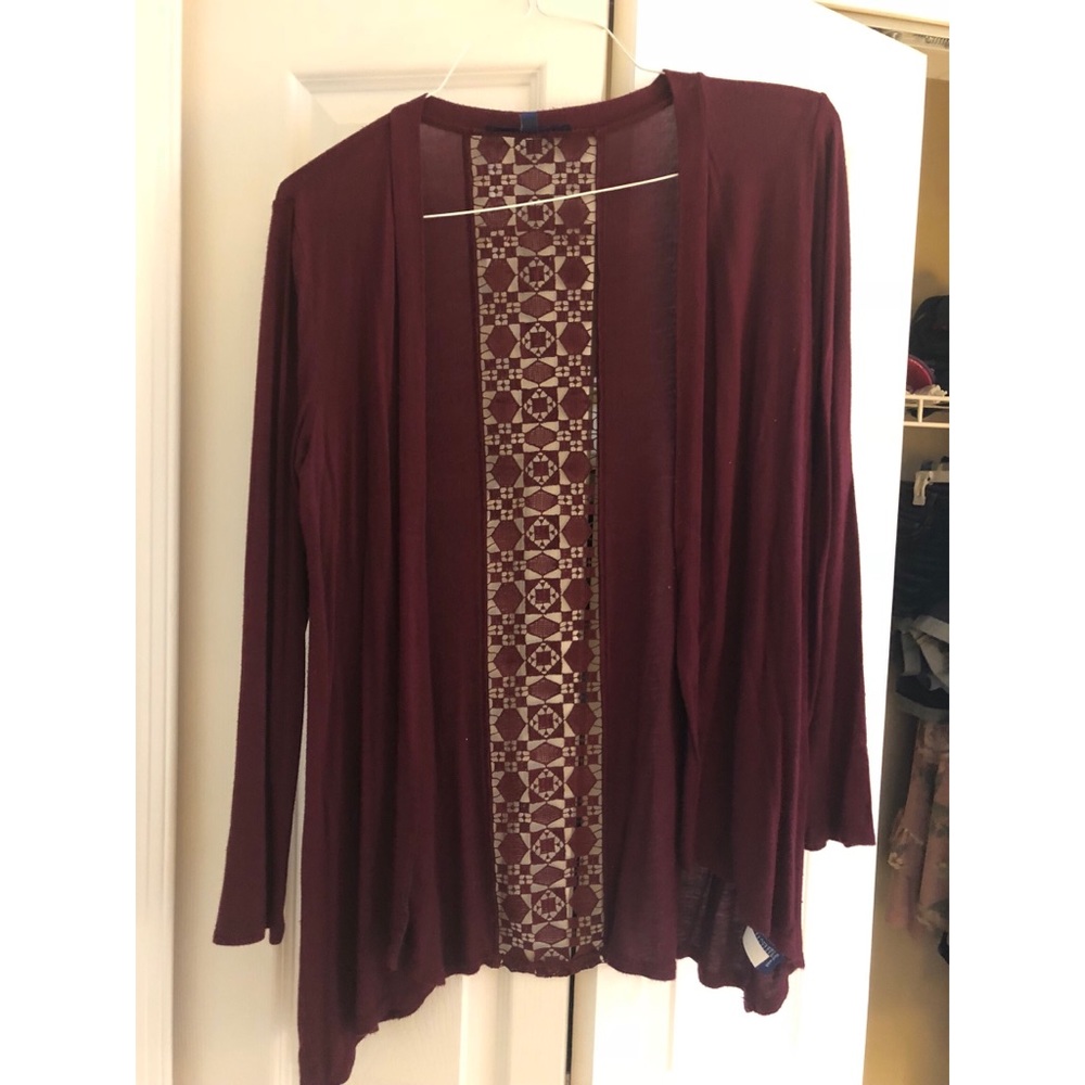 Maroon/ Burgundy Cardigan